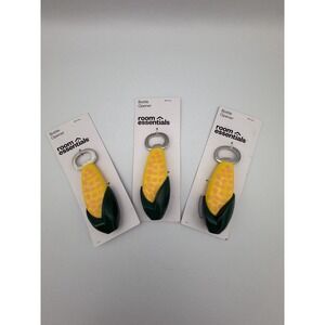 Room Essentials Corn on the Cob Bottle Opener Lot of 3 Novelty Kitchen Bar BBQ